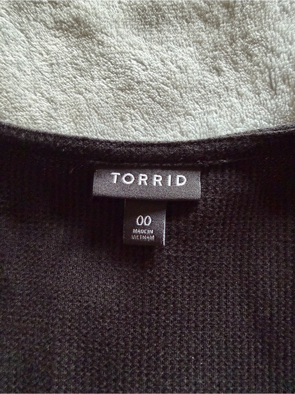 Torrid Black Ribbed Tiered Babydoll Dress Long Sleeve Size 00 Large L - Picture 3 of 3